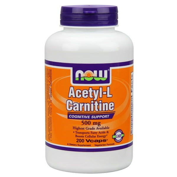 NOW Foods Acetyl L-Carn 500Mg 200 Vegetable Capsules EasyOptionXY LLC