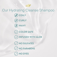 Dove Moisturizing Shampoo; Hydrating Cleanse Sulfate-Free for Coils; Curls; and Waves; 11.5 oz EasyOptionXY LLC