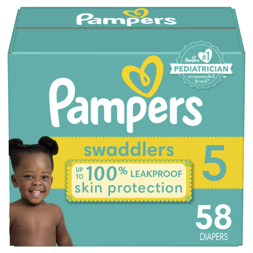 Pampers Swaddlers Diapers Size 5, 58 Count EasyOptionXY LLC