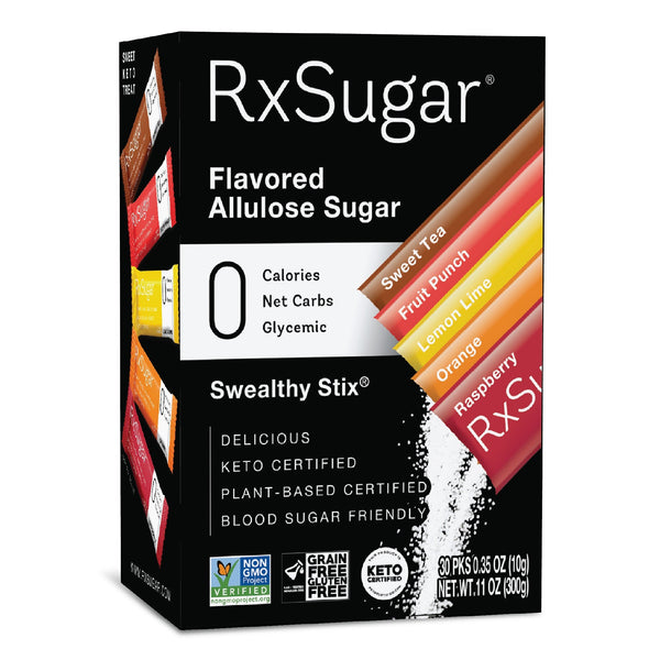 RxSugar Flavored Allulose Sugar Swealthy Stix RxSugar®