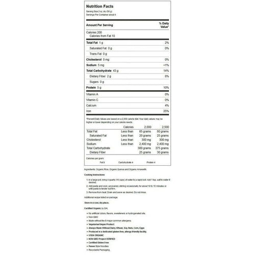 NOW Foods Organic Quinoa Penne 8 oz Box EasyOptionXY LLC
