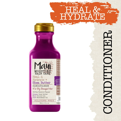 Maui Moisture Heal & Hydrate + Shea Butter Repairing Conditioner with Coconut Oil, 13 fl oz EasyOptionXY LLC