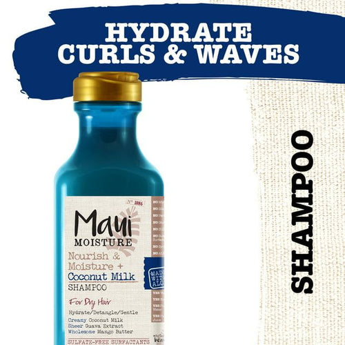 Maui Moisture Nourish & Moisture + Coconut Milk Shampoo for Curly Hair 13 fl oz EasyOptionXY LLC