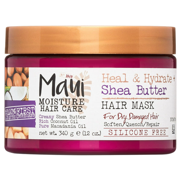 Maui Moisture Heal & Hydrate + Shea Butter Hair Mask & Leave-In Conditioner Treatment, 12 oz EasyOptionXY LLC