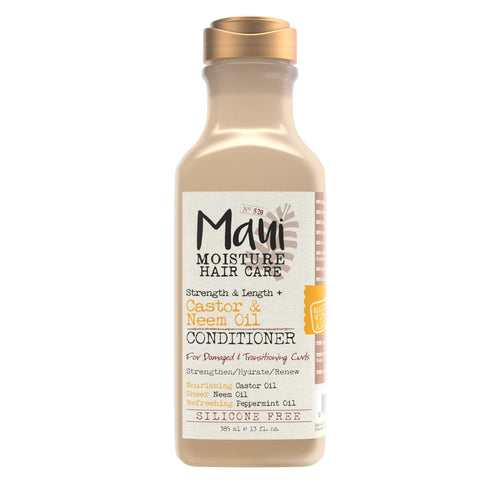 Maui Moisture Strength & Length + Castor & Neem Oil Conditioner for Damaged Hair, 13 fl oz EasyOptionXY LLC