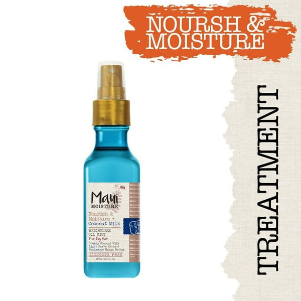 Maui Moisture Nourish + Coconut Milk Weightless Oil Mist, Hydration Hair Treatment, 4.2 fl oz EasyOptionXY LLC