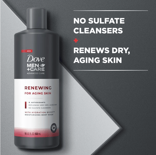 Dove Men+Care Advanced Care Liquid Body Wash Cleanser for Dry Aging Skin; 18 oz EasyOptionXY LLC