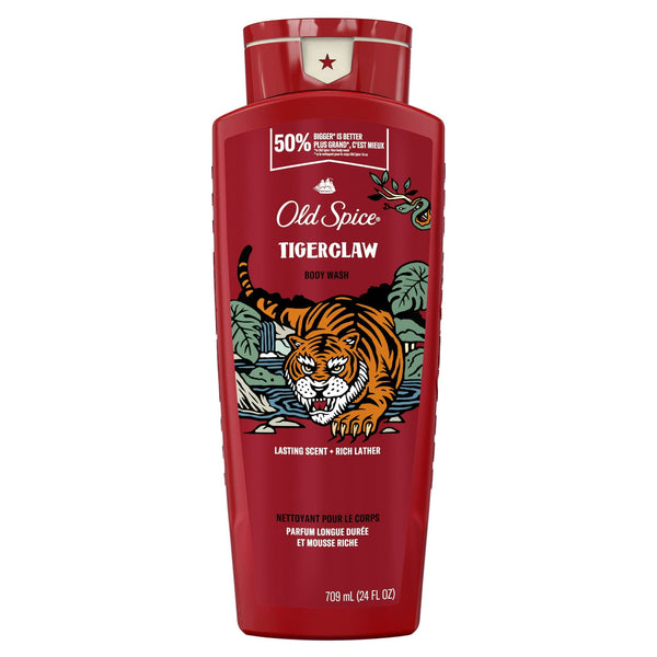 Old Spice Body Wash for Men, Tiger Claw, Long Lasting Lather, All Skin Types, 24 fl oz EasyOptionXY LLC