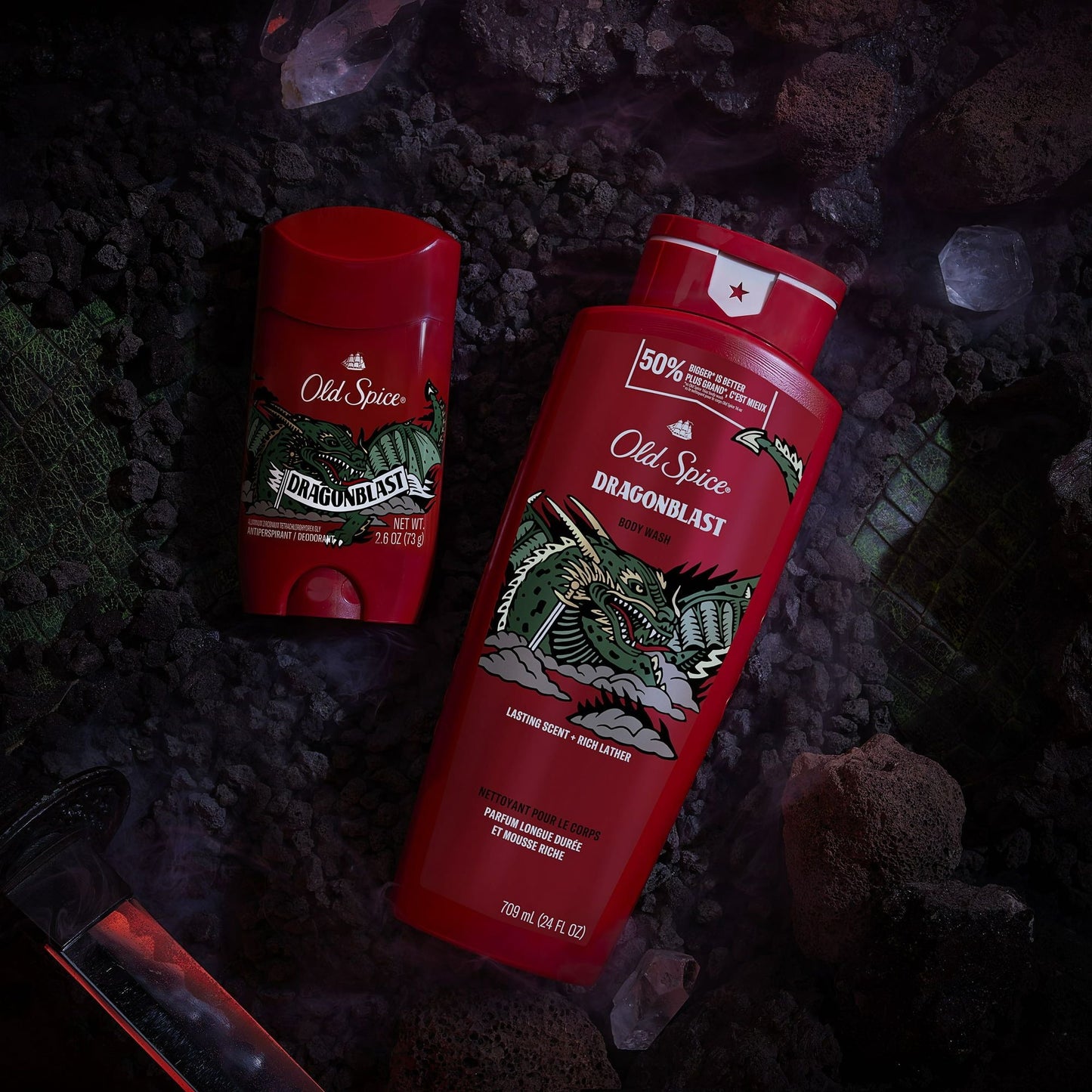 Old Spice Body Wash for Men, Dragonblast, Long Lasting Lather, All Skin Types, 33.4 oz EasyOptionXY LLC