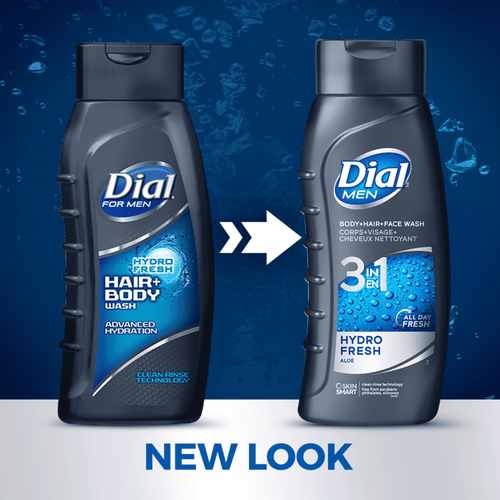 Dial Men Hair + Body Wash, Hydro Fresh, 20 fl oz (Pack of 4) EasyOptionXY LLC