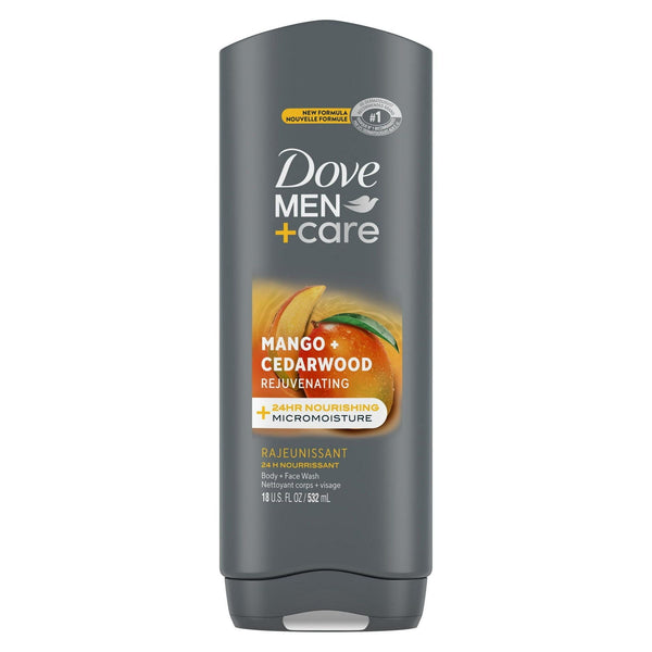 Dove Men+Care Rejuvenating Hydrating Face and Body Wash, Mango and Cedarwood, 18 fl oz EasyOptionXY LLC