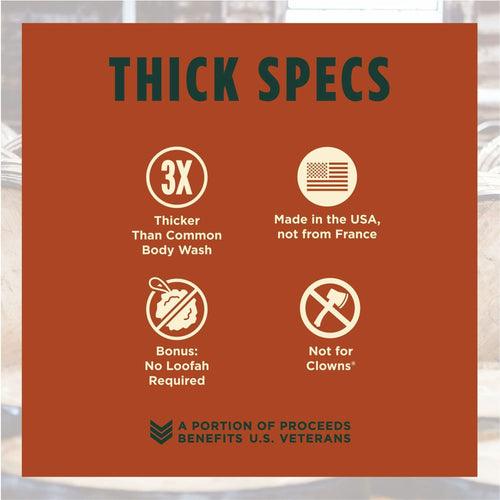 Duke Cannon Thick Body Wash - Bourbon - Oak Barrel & Amber Scent, 17.5 oz, 1 Bottle EasyOptionXY LLC