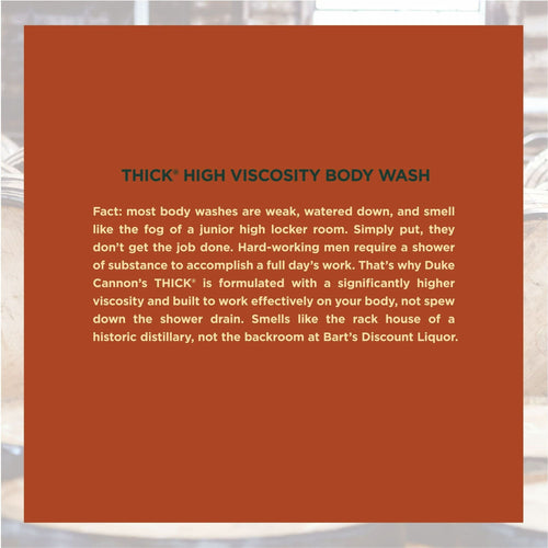 Duke Cannon Thick Body Wash - Bourbon - Oak Barrel & Amber Scent, 17.5 oz, 1 Bottle EasyOptionXY LLC
