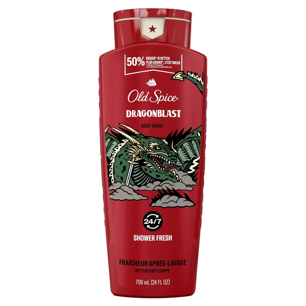 Old Spice Body Wash for Men, Dragonblast Scent, Long Lasting Lather, 24 fl oz EasyOptionXY LLC