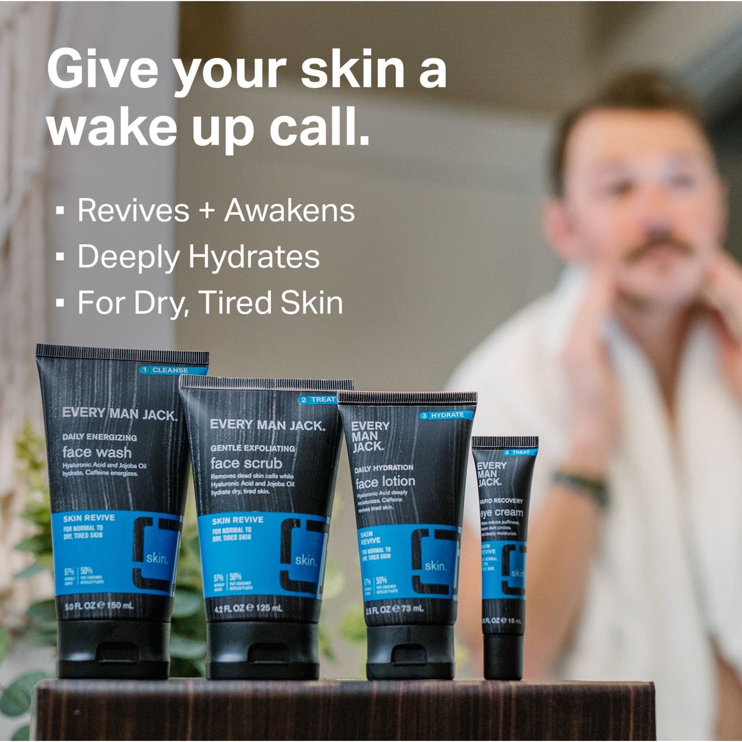 Every Man Jack Daily Energizing Fragrance Free Face Wash for Men, Naturally Derived, 5 oz EasyOptionXY LLC