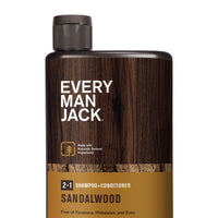 Every Man Jack Sandalwood Mens 2-in-1 Shampoo + Conditioner - For All Hair Types - 13.5oz EasyOptionXY LLC