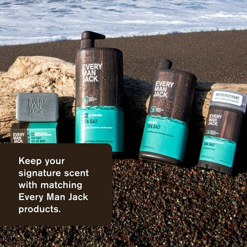 Every Man Jack Sea Salt Mens Antiperspirant Deodorant - Long Lasting Odor & Sweat Protection - 2.6oz EasyOptionXY LLC