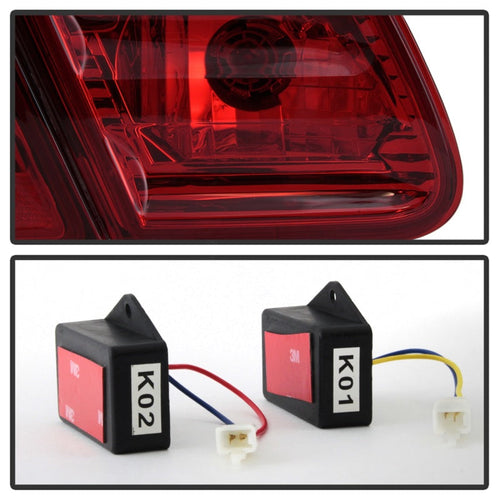 xTune Mercedes Benz W210 E-Class 96-02 LED Tail Lights Red Smoke ALT-CL-MBW210-LED-RSM OffRoadUSA.com