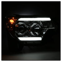 Spyder Toyota Tacoma 12-16 Projector Headlights Light Bar DRL Smoke PRO-YD-TT12-LBDRL-SM OffRoadUSA.com
