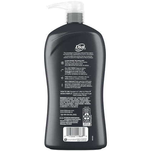 Dial Men 3in1 Body, Hair and Face Wash, Ultimate Clean, 32 fl oz EasyOptionXY LLC