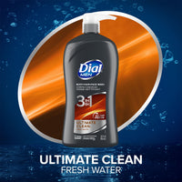 Dial Men 3in1 Body, Hair and Face Wash, Ultimate Clean, 32 fl oz EasyOptionXY LLC