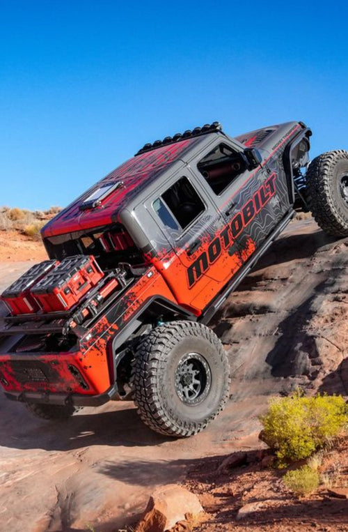 CarbonPro Hydraulic Jack with Mounting Clamps MOJAB OFFROAD