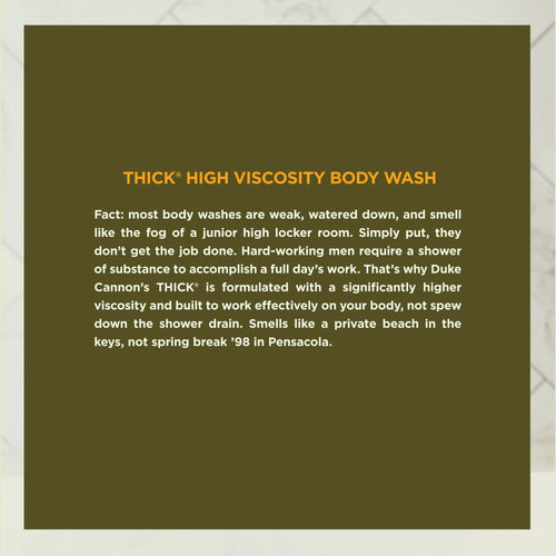 Duke Cannon Thick Body Wash - Bay Rum - Island Spice & Citrus Musk Scent, 17.5 oz, 1 Bottle EasyOptionXY LLC