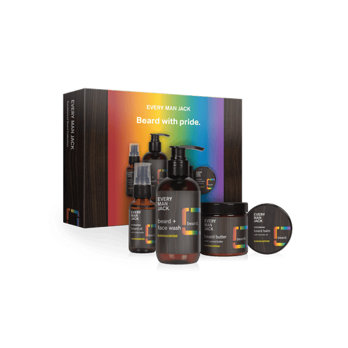 Every Man Jack Pride Beard Box - Includes Four Beard Essentials with Clean Ingredients & a Sandalwood Scent EasyOptionXY LLC