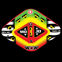 WOW Sports Mojo 1- 3 Person Towable Water Tube For Pool and Lake (16-1070) Jupiter Gear