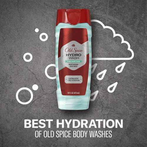 Old Spice Men's Moisturizing Hydro Body Wash Pure Sport Plus, 16 fl oz EasyOptionXY LLC