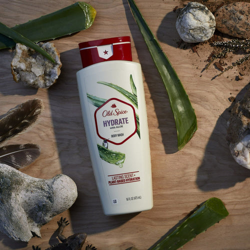 Old Spice Men's Body Wash for Men, Hydrate with Aloe, 18 fl oz EasyOptionXY LLC