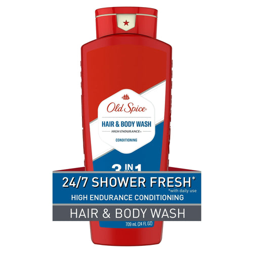 Old Spice High Endurance Men's 3-in-1 Shampoo Conditioner & Body Wash, 24 fl oz EasyOptionXY LLC