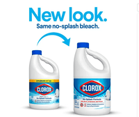 Clorox Splash-Less Liquid Bleach; Regular (Concentrated Formula) 77 Ounce EasyOptionXY LLC