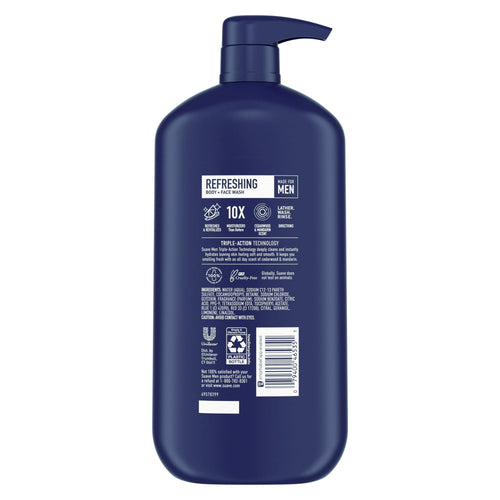 Suave Men Body & Face Wash, Refreshing, Cedarwood and Mandarin, All Skin Types 30 fl oz EasyOptionXY LLC