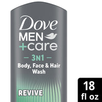 Dove Men+Care Revive Hydrating 3-in-1 Tea Tree Oil Body Wash, 18 fl oz EasyOptionXY LLC
