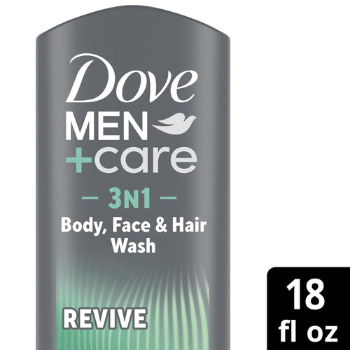 Dove Men+Care Revive Hydrating 3-in-1 Tea Tree Oil Body Wash, 18 fl oz EasyOptionXY LLC