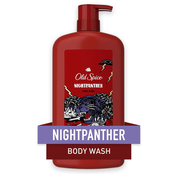 Old Spice Body Wash for Men, NightPanther, Long Lasting Lather, for All Skin Types, 30 fl oz EasyOptionXY LLC