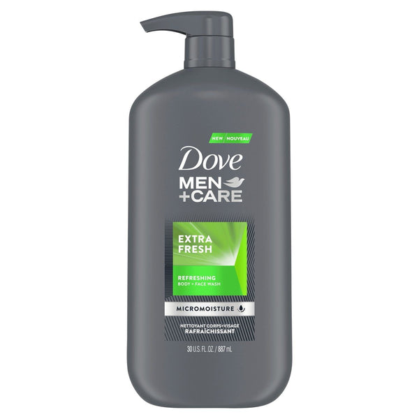 Dove Men+Care Extra Fresh Refreshing Hydrating Face and Body Wash, 30 fl oz EasyOptionXY LLC