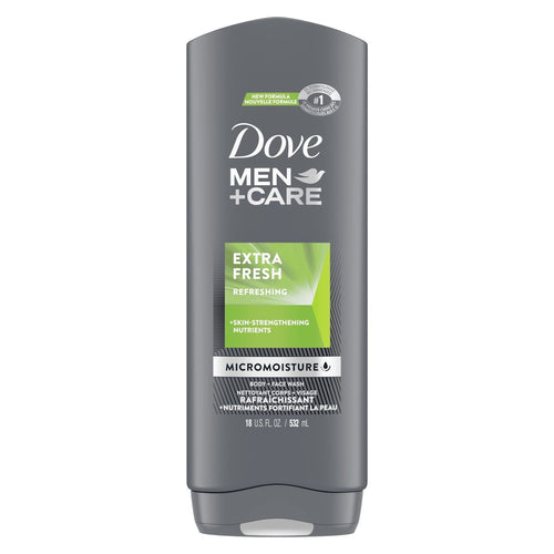 Dove Men+Care Extra Fresh Refreshing Hydrating Face and Body Wash, 18 fl oz EasyOptionXY LLC