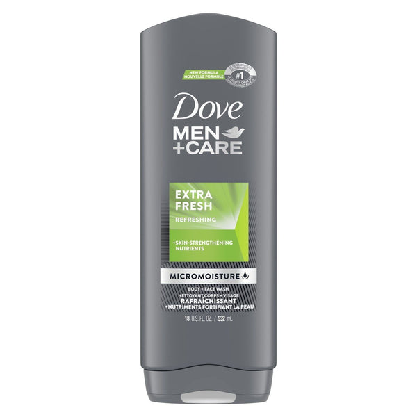 Dove Men+Care Extra Fresh Refreshing Hydrating Face and Body Wash, 18 fl oz EasyOptionXY LLC