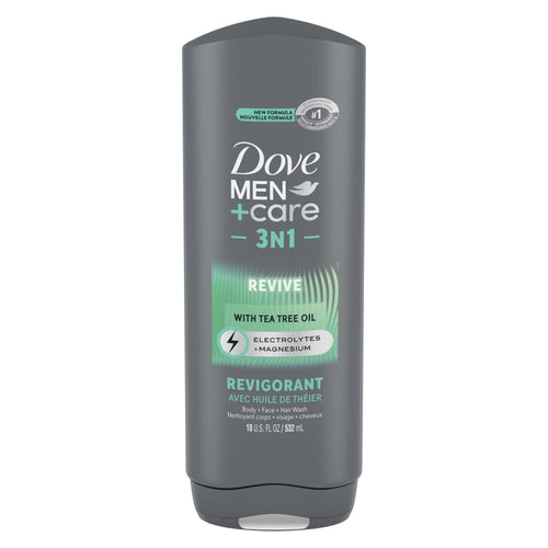 Dove Men+Care Revive Hydrating 3-in-1 Tea Tree Oil Body Wash, 18 fl oz EasyOptionXY LLC