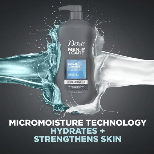 Dove Men+Care Clean Comfort Hydrating Face and Body Wash, 30 fl oz EasyOptionXY LLC