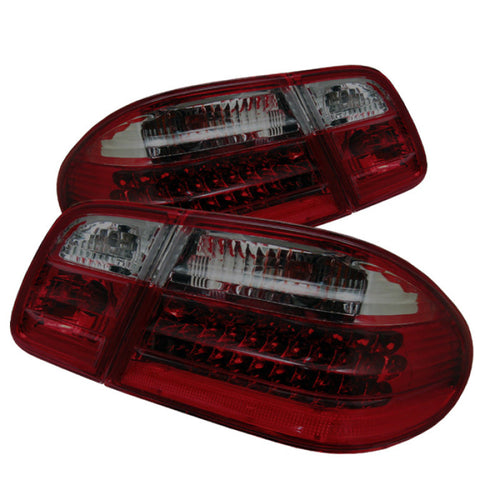xTune Mercedes Benz W210 E-Class 96-02 LED Tail Lights Red Smoke ALT-CL-MBW210-LED-RSM OffRoadUSA.com