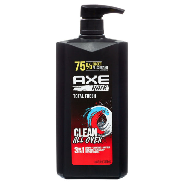 Axe Total Fresh 3-in-1 Shampoo Conditioner and Body Wash, 28 fl oz EasyOptionXY LLC