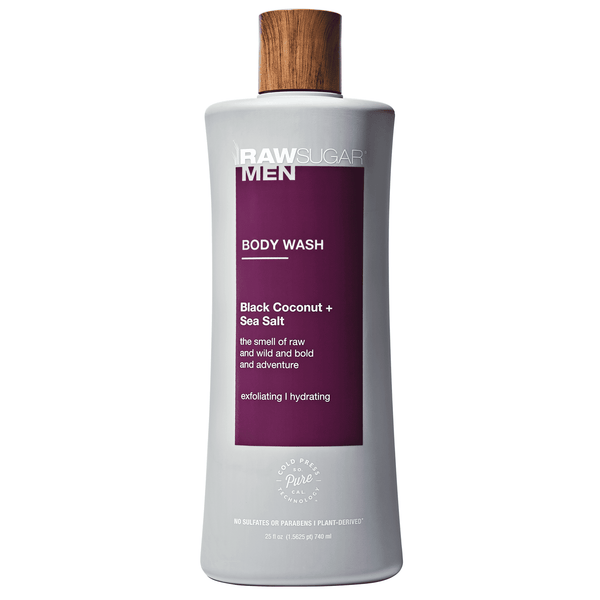 Raw Sugar Men's Body Wash, Black Coconut and Sea Salt, 25 fl oz EasyOptionXY LLC