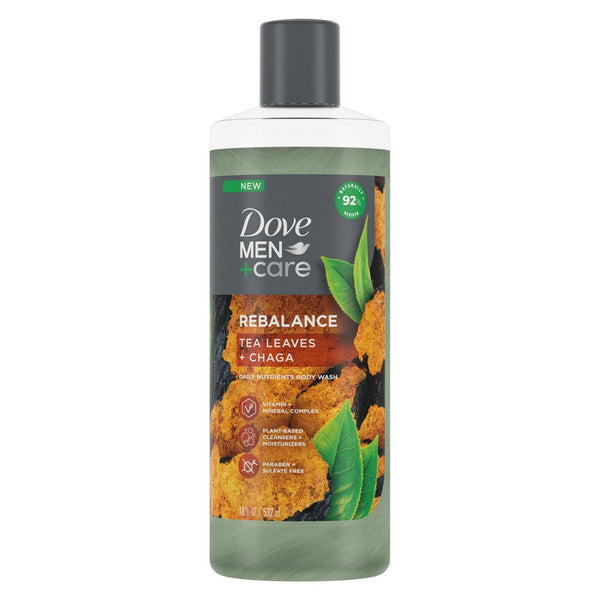 Dove Men+Care Rebalance Hydrating Body Wash, Tea Leaves and Chaga, 18 fl oz EasyOptionXY LLC