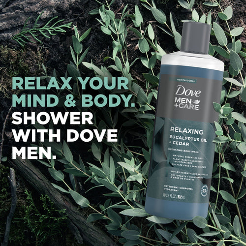 Dove Men+Care Relaxing Hydrating Body Wash, Eucalyptus Cedar, 18 fl oz EasyOptionXY LLC