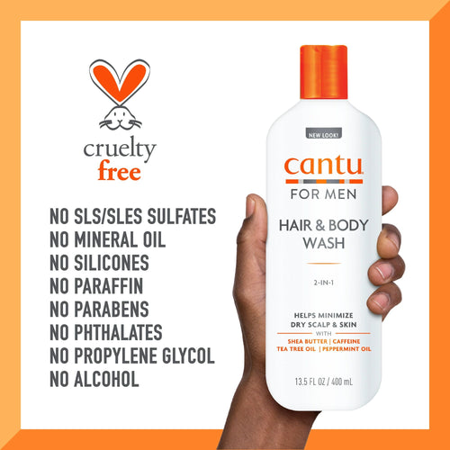 Cantu for Men 2-in-1 Hair & Body Wash, 13.5 fl oz EasyOptionXY LLC