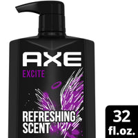 Axe Excite Refreshing Long Lasting Body Wash, Crisp Coconut and Black Pepper, 32 fl oz EasyOptionXY LLC