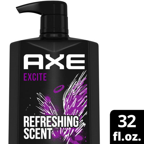 Axe Excite Refreshing Long Lasting Body Wash, Crisp Coconut and Black Pepper, 32 fl oz EasyOptionXY LLC